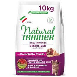 Produktbild von Trainer Natural Sterilised Erwachsene mit Rohschinken und Erbsenfaser - 10 kg