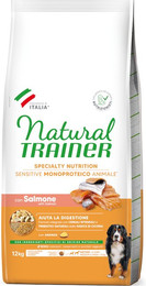 Produktbild von Trainer Natürliches empfindliches Hundefutter glutenfrei Lachs - 12 kg