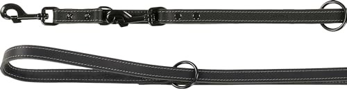 Produktbild von Trainingsleine Montana Leder Schwarz 240 cm 20 mm - 240 cm