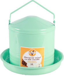Produktbild von Tränke für Geflügel Metall emailliert Chick'A - 3 l