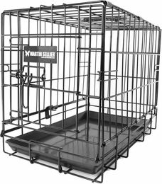 Produktbild von Transportbox für Hunde und Katzen aus Metall mit 2 Türen + Gitter Martin Sellier