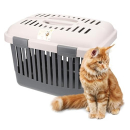 Produktbild von Transportbox mit Öffnung von oben für Hunde, Katzen und Kleintiere