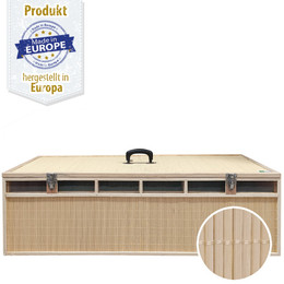 Produktbild von Transportkiste - Transportkorb - Bambuskorb - 6 Abteilungen groß