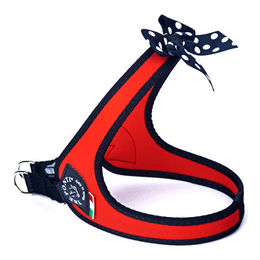 Produktbild von Tre Ponti Easy Fit Fashion Polka Dot Bow Hundegeschirr rot