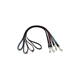 Produktbild von Tre Ponti Serie TP320 Leine EASY mit schwarzem Stoffrand rot