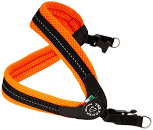Produktbild von Tre Ponti TF220 Easy Fit Soft Mesh Geschirr mit Click-Verschluss orange Größe 2½