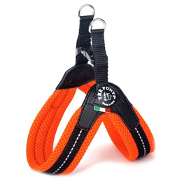 Produktbild von Tre Ponti TF220 Easy Fit Soft Mesh Geschirr mit Click-Verschluss orange Größe 3½