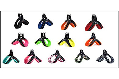 Produktbild von Tre Ponti TF220 Easy Fit Soft Mesh Geschirr mit Click-Verschluss orange Größe 4