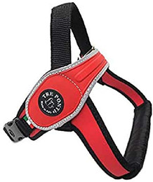 Produktbild von Tre Ponti TP710 Primo Classic Hundegeschirr mit reflektierendem Rand rot XXL