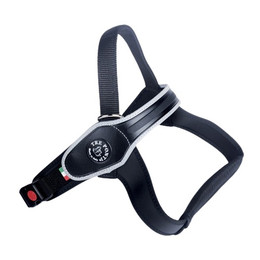 Produktbild von Tre Ponti TP710 Primo Classic Hundegeschirr mit reflektierendem Rand schwarz Größe L