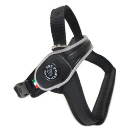 Produktbild von Tre Ponti TP710 Primo Classic Hundegeschirr mit reflektierendem Rand schwarz XL