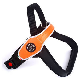 Produktbild von Tre Ponti TP760 Primo Fluo Hundegeschirr mit reflektierendem Rand orange Größe M