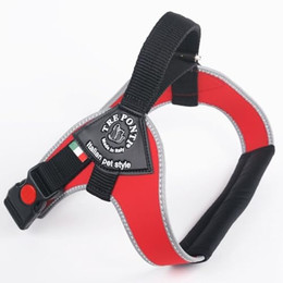 Produktbild von Tre Ponti TP845 Brio Hundegeschirr mit reflektierendem Rand rot XXL