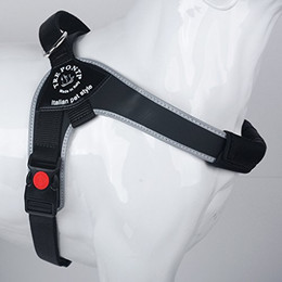 Produktbild von Tre Ponti TP845 Brio Hundegeschirr mit reflektierendem Rand schwarz Größe M