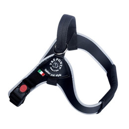 Produktbild von Tre Ponti TP845 Brio Hundegeschirr mit reflektierendem Rand schwarz XL