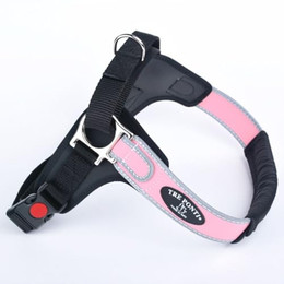 Produktbild von Tre Ponti TP855 Forza Hundegeschirr mit reflektierendem Rand rosa Größe L