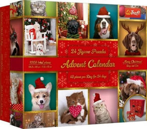 Produktbild von Trefl Adventskalender 24 Puzzle - Tiere - 1 Stk