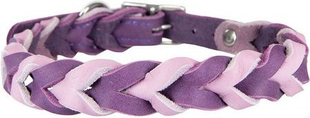Produktbild von Trendfährte Hundehalsband Leder geflochten