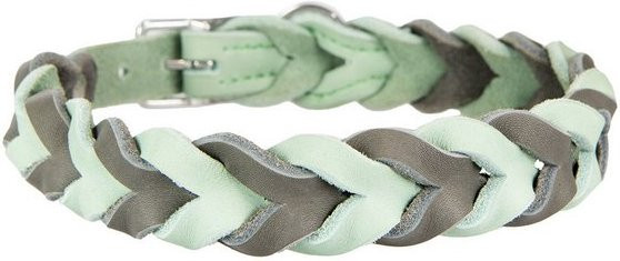Produktbild von Trendfährte Hundehalsband Leder geflochten