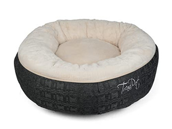 Produktbild von TrendPet Lunabed rundes Kuschelbett für Hunde und Katzen M Beige