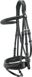 Produktbild von Trense Kieffer Perseus with leather browband Flash Nosebd.A.Chin Pad