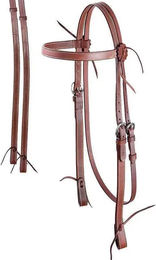 Produktbild von Trensen aus glattem Fettleder für Pferde Tattini Western