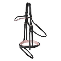 Produktbild von Trensenzaum X-Line engl. komb. schwarz|rosé