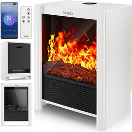Produktbild von TRESKO Hunde-Transportbox TRESKO® Elektrokamin mit Heizung & Fernbedienung 2000W, WiFi App, mit Heizung & Fernbedienung 2000W, WiFi App Kamin