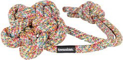 Produktbild von treusinn. Hundespielzeug Bloomy Rainbow bunt, Gr. M, Länge: ca. 31 cm, Durchmesser:  ca. 9 cm