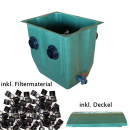 Produktbild von Tripond Teich Modulfilter grün kompl. m. Füllpaket Bioringe