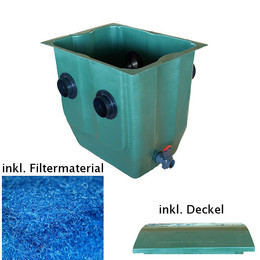 Produktbild von Tripond Teich Modulfilter grün kompl. mit Füllpaket Matten