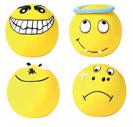 Produktbild von Trixie 4 Smileys, Latex, ø 6 cm