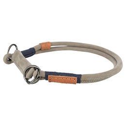 Trixie BE NORDIC Leder Zug-Stopp-Halsband grau XL - 1 Stk. – Bild 1 von 4