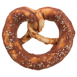 Produktbild von Trixie Denta Fun Enten-Pretzels aus Rinderhaut - 50 x 75 g