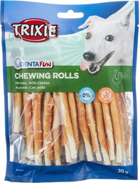 Produktbild von Trixie Denta Fun Hühnerkaurollen - 30 x 8 g