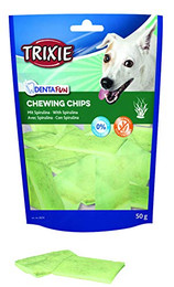 Produktbild von Trixie Denta Fun Kauchips Spirulina - 6 x 50 g