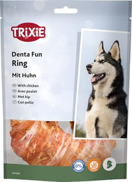 Produktbild von Trixie Denta Fun Kauring mit Huhn - 6 x 110 g