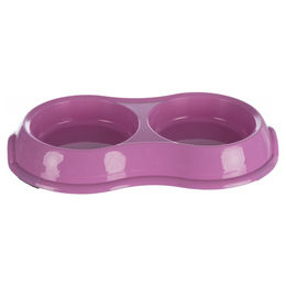 Produktbild von TRIXIE Doppelter Kunststoffnapf 2 x 0,2 l - 2 x 0,2 l
