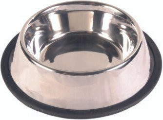 Produktbild von Trixie Edelstahlnapf mit Gummiring - 2,8 l