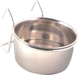 Trixie Edelstahlnapf mit Halter für Ziervögel 600 ml - 600 ml – Bild 1 von 4