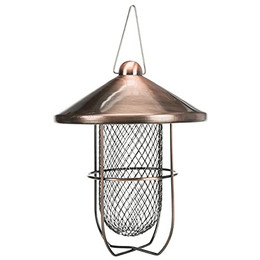 Produktbild von TRIXIE Erdnuss-Futterspender mit Schutzgitter Metall Kupfer - 0,7 l