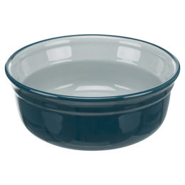 Produktbild von Trixie Ersatz-Keramiknapf petrol/hellblau für Napf-Set Eat on Feet
