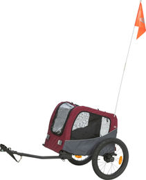 Produktbild von TRIXIE Fahrrad-Anhänger 2.0 schwarz/rot Größe S (53 x 60 (117) x 60 cm)