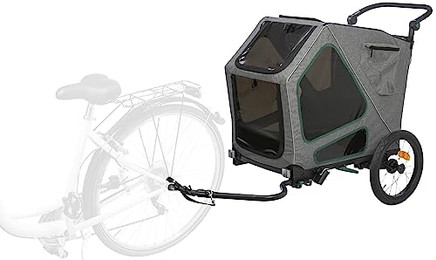 Produktbild von TRIXIE Fahrradanhänger Größe M grau/salbei