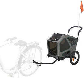Produktbild von TRIXIE Fahrradanhänger S grau/salbei - 1 Stk.