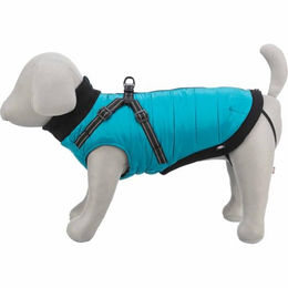 TRIXIE Fellpontis Hundemantel mit Geschirr Aqua - 1 Stk. – Bild 1 von 9