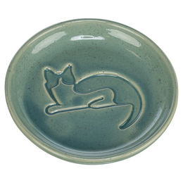 Trixie Flacher Keramik Napf in grün, 150 ml – Bild 1 von 4