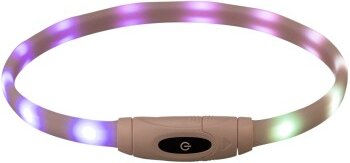 Trixie Flash Leuchtring USB Silikon Hundehalsband – Bild 1 von 3