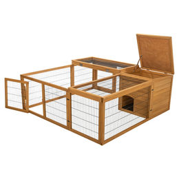 Produktbild von Trixie Freilaufgehege mit Abdeckung dunkelbraun