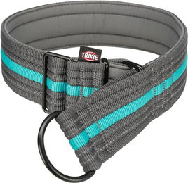 Produktbild von TRIXIE Fusion Erziehungshalsband extra breit L-XL 48-58 cm 50 mm Graphit/Ozeanblau